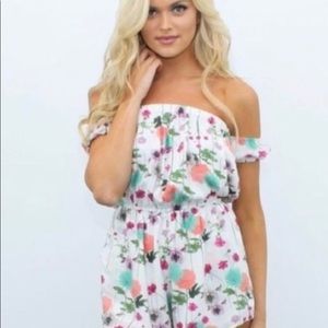 Kittenish Bardot Romper